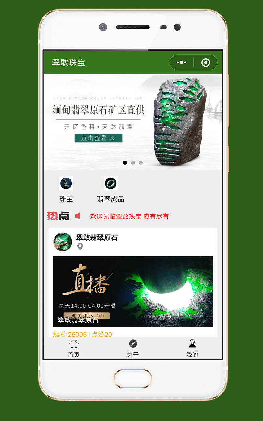 翡翠直播：蜀翠珠宝翡翠原石_2